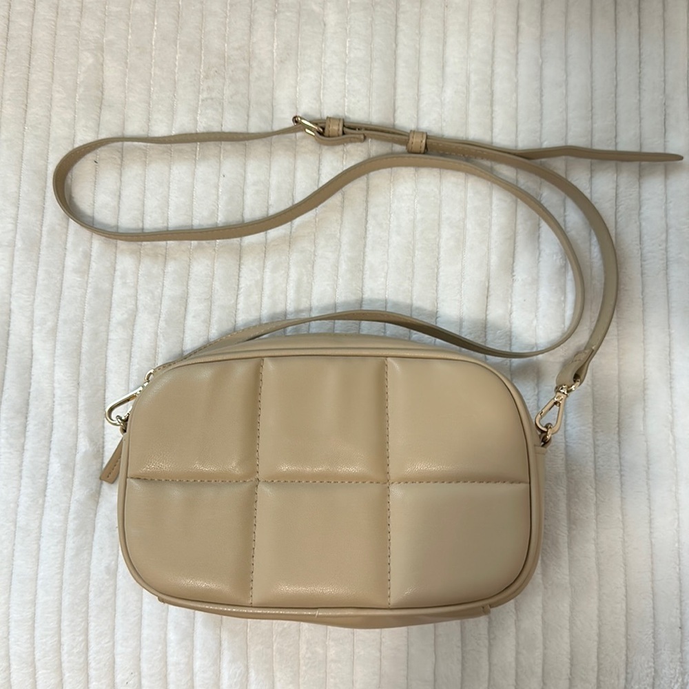 Beige H&M Crossbody Camera Bag